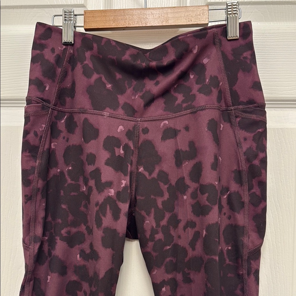 All In Motion Purple Leopard Pattern Leggings - Picture 2 of 6